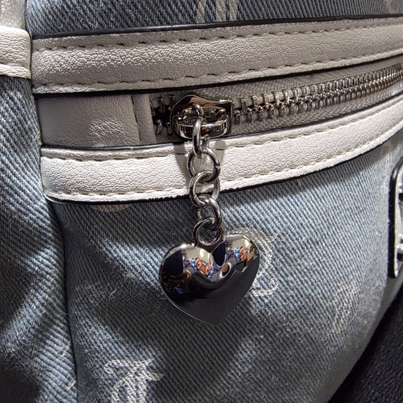 Juicy Couture Denim Backpack with Logo Print - Picture 5 of 8